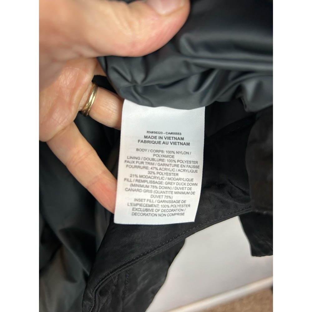 Nike Sportswear Parka Coat Mens Large Black Puffer Down Warm Cozy Cinch Hooded - Picture 10 of 13